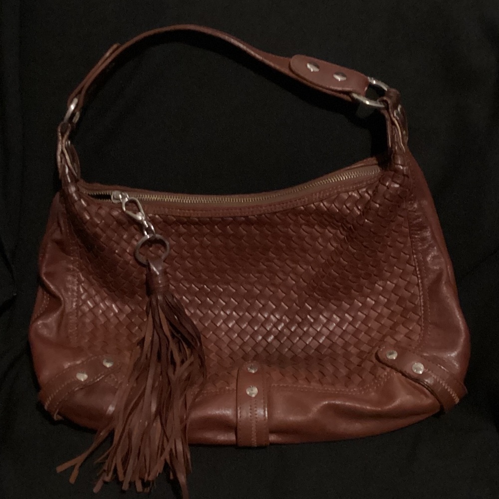 Chic Brown Leather Shoulder Bag